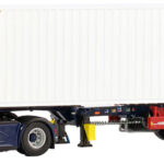 DAF XG+ 4x2 avec remorque porte-container et container 40 pieds