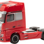 MERCEDES Actros GigaSpace 4x2, rouge et gris