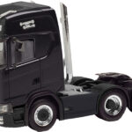 SCANIA S Highline 6x2 avvec échappement, noir