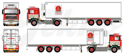 VOLVO F12 4x2 avec remorque frigo 3 essieux – Image 5