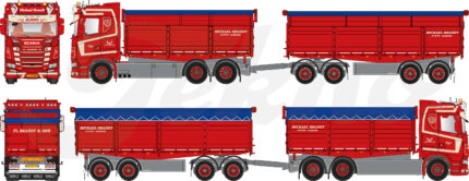 SCANIA S Normal 6x2 combiné porteur et remorque benne – Image 5