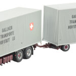 VOLVO F89 6x2 combiné porteur et remorque bachée
