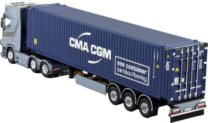 SCANIA S Highline 6x2 avec porte-containers 3 essieux et container 40 pieds – Image 3