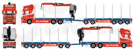 SCANIA R Highline 6x2 porteur et remorque forestière – Image 5