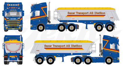 SCANIA R Highline 6x4 avec benne 2 essieux – Image 5