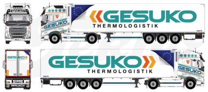 VOLVO FH5 Globetrotter XL 4x2 avec remorque frigo 3 essieux – Image 5