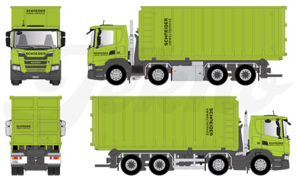 SCANIA G Lowline 8x2 amplirol avec container – Image 7