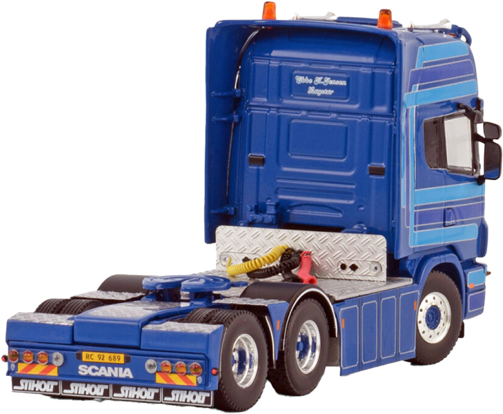 Miniature Camion WSI 1/50 – Scania 3 Série 6x2 Double Direction, Ebbe K Jensen, Neuf