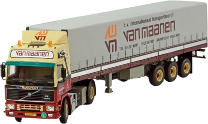 VOLVO F12 Globetrotter 4x2 avec remorque bachée 3 essieux – Image 4