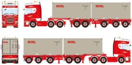 SCANIA R Highline 6x2 combiné porte-container et containers 20 pieds – Image 5