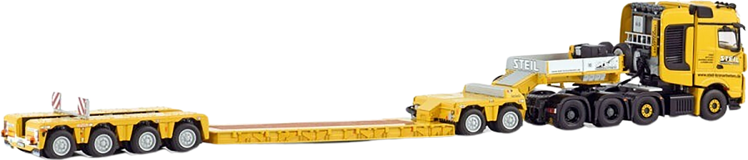 IMC MB AROCS 8x4 Avec Remorque Nicolas Eurocompact 2+4 Axes - Miniature Neuve