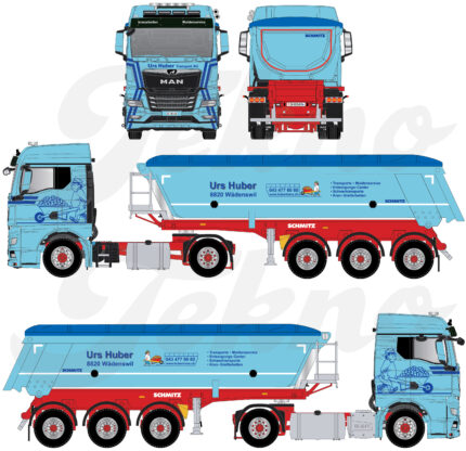 MAN TGX GN 4x2 avec benne basculante 3 essieux – Image 6