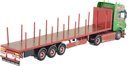 SCANIA S Highline 4x2 avec remorque plateau 3 essieux – Image 4