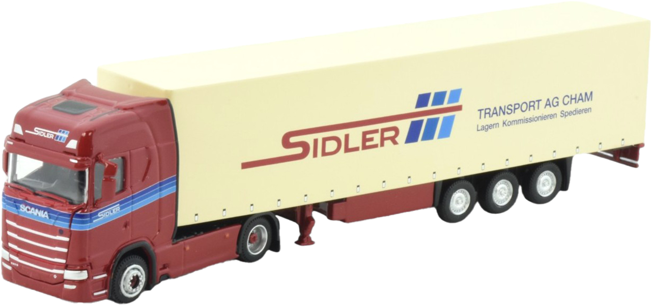 SCANIA S Highline 6x2 avec remorque bachée 3 essieux KIRN SPEDITION
