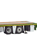 DAF CF SC 8x2 porteur avec grue PALFINGER 65002 et remorque plateau BOERMAN