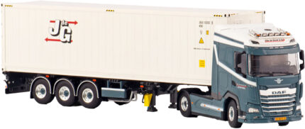 DAF XG 4x2 avec remorque porte-containers et container frigo 40 pieds – Image 2