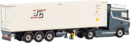 DAF XG 4x2 avec remorque porte-containers et container frigo 40 pieds – Image 3