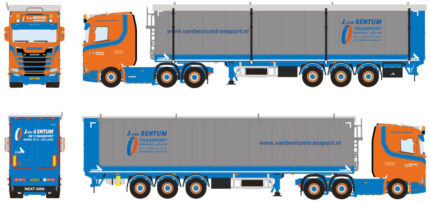 1/50 SCANIA S Nornal 6x2 avec remorque de vrac 3 essieux – Image 6