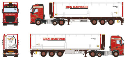 VOLVO FH5 Globetrotter 6x2 avec remorque porte-containers et container citerne 40 pieds – Image 5
