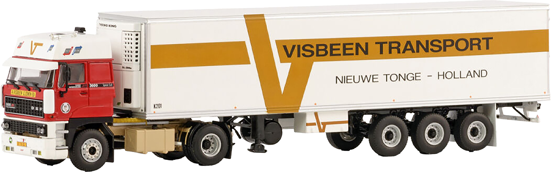 WSI01-4404 DAF 3600 Space Cab 4x2 ave remorque frigo 3 essieux – Image 1