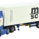 SCANIA R Highline 6x2 avec remorque porte-container 3 essieux et container 40 pieds