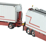 SCANIA R High 6x2 combiné porteur et remorque de vrac avec grue