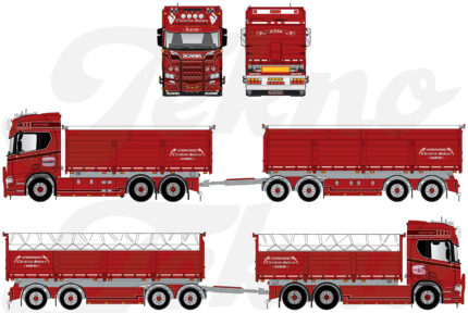 SCANIA R High 6x4 combiné porteur et remorque de vrac basculante – Image 4