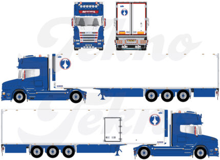 SCANIA T Topline 4x2 avec remorque frigo 3 essieux – Image 5