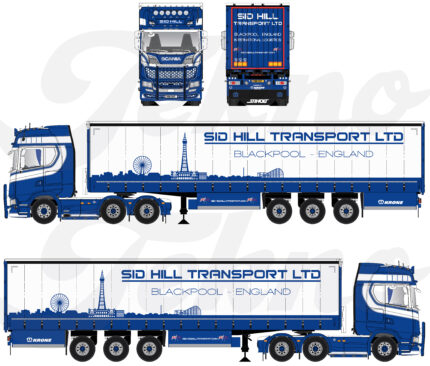 SCANIA S High 6x2 avec remorque bachée 3 essieux – Image 5