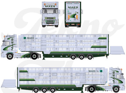 VOLVO FH2 Globetrotter 4x2 avec remorque bétaillère 3 essieux – Image 5