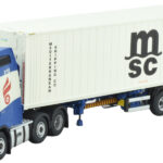 VOLVO FH5 Globetrotter 6x2 avec remorque porte-container 3 essieux et container 40 pieds