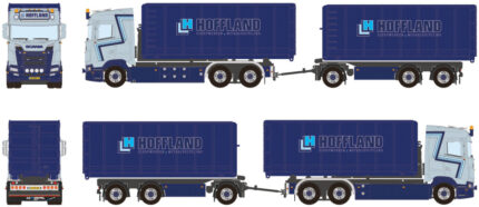 SCANIA S Normal 6x2 combiné porteur et remorque ampliroll avec 2 container 40m3 – Image 5
