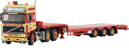 VOLVO F12 Globetrotter 6x2 avec remorque porte-engins 3 essieux – Image 4