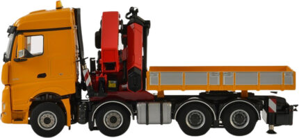MERCEDES Arocs Steam Space 8x4 avec grue PALFINGER 7400.2, Orange – Image 4