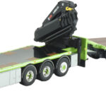 VOLVO FH4 Globetrotter XL 8x4 Combiné porteur et remorque plateau avec grue