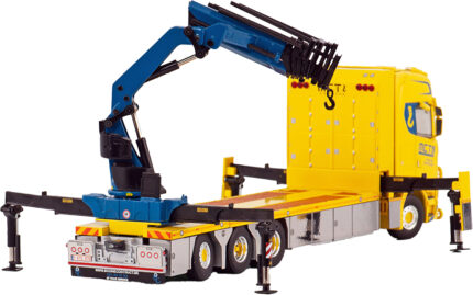 SCANIA S High 8x4 porteur plateau avec grue – Image 4