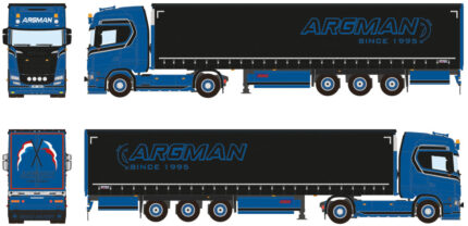 SCANIA S Highline 4x2 avec remorque bachée 3 essieux – Image 5