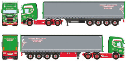 SCANIA R Highline 6x2 avec remorque bachée 4 essieux – Image 5