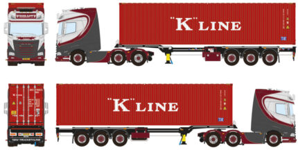DAF XG+ 6X2 vec remorque porte-containers et container frigo 40 pieds – Image 5