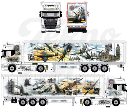 SCANIA S Highline 4x2 avec remorque à fond mouvant 3 essieux – Image 5