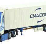 SCANIA S Highline 6x2 avec porte-containers et container 40 pieds CMA CGM