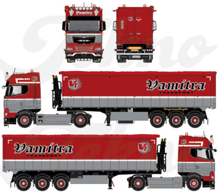 MAN TGX GM 4x2 avec remorque de vrac basculante STAS 3 essieux – Image 7