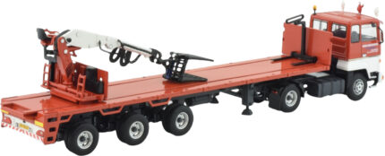 FORD TRANSCONT 4x2 avec remorque plateau 2 essieux et grue – Image 4