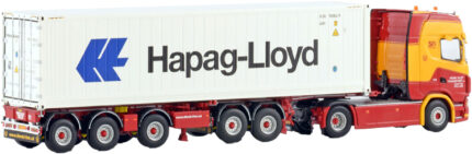 SCANIA S Highline 4x2 avec remorque porte-container et container 40 pieds HAPAG-LLOYD – Image 3