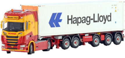 SCANIA S Highline 4x2 avec remorque porte-container et container 40 pieds HAPAG-LLOYD – Image 4