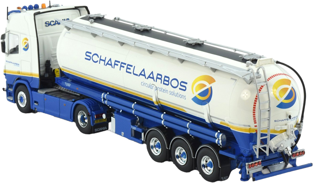 Camion SCANIA R Highline 4x2 TEKNO – 1/50 – Citerne 3 Essieux TVT – Orange – Neuf