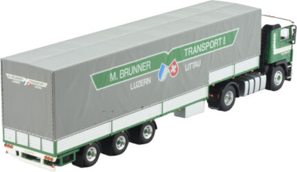 VOLVO F12 4x2 avec remorque bachée 3 essieux – Image 4