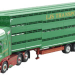 SCANIA R Topline 6x2 avec remorque bétaillère 3 essieux