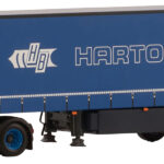 DAF XG 6x2 avec remorque bachée 3 essieux
