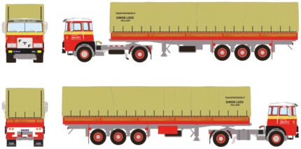 FTF F Serie 4x2 avec remorque bachée 3 essieux – Image 5